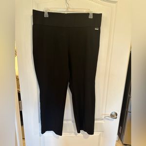 Calvin Klein Women's Everyday Ponte Fitted black Pants. Plus size 3x